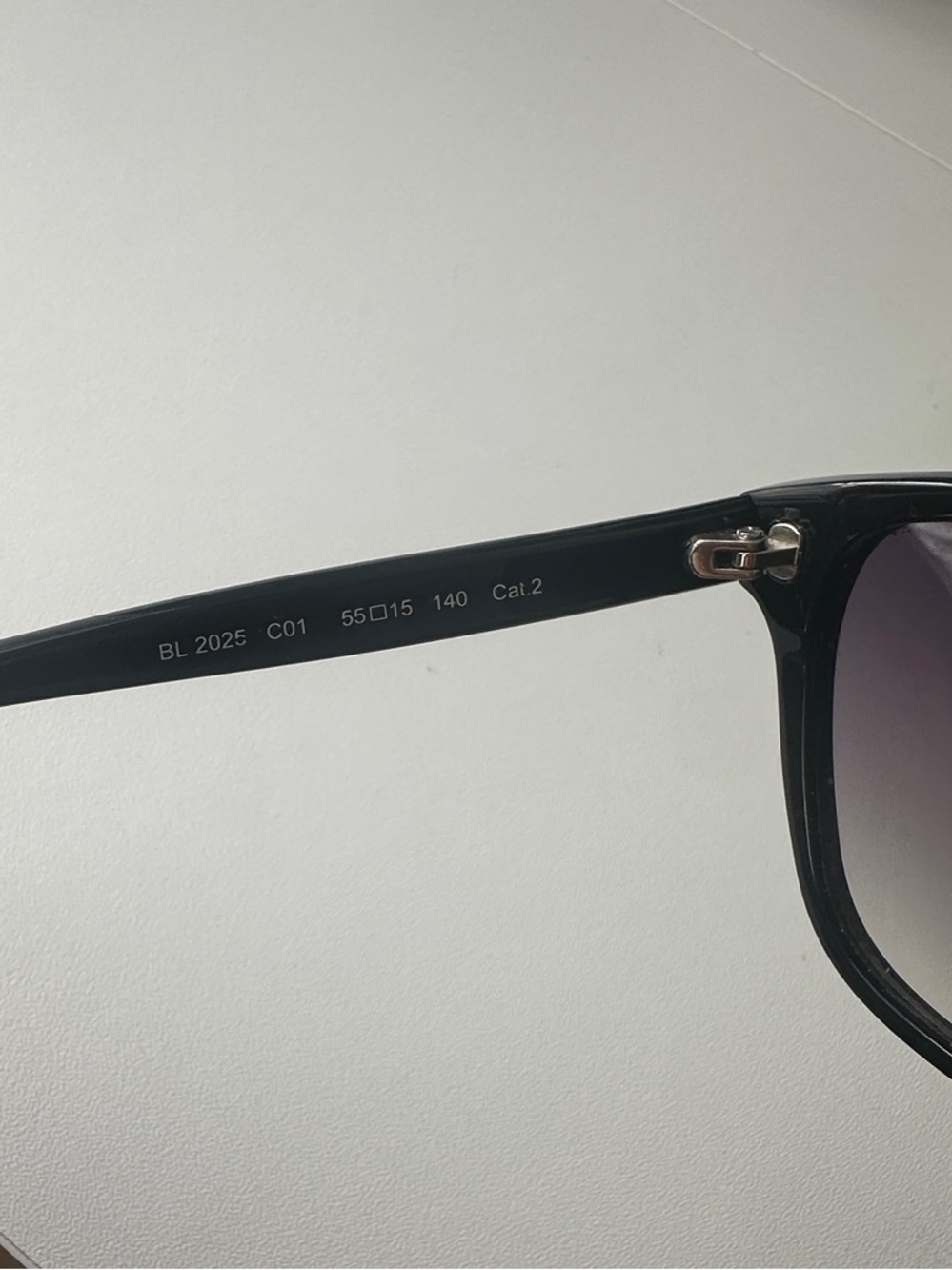 Balmain BL2025 C01 Black Frame Sunglasses with Gradient Gray Lenses
